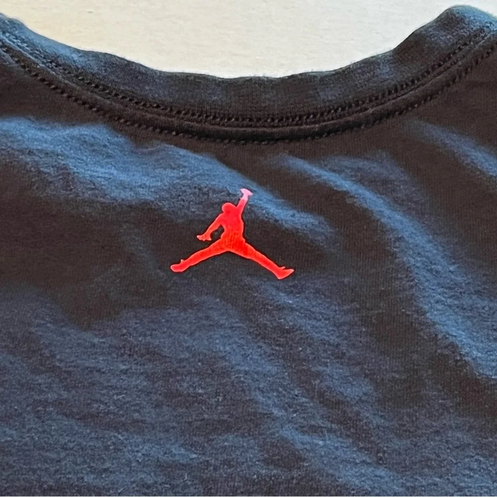 Air Jordan I'm Jordan With the Mic Wanna Battle Large Black Short‎ Sleeve Shirt